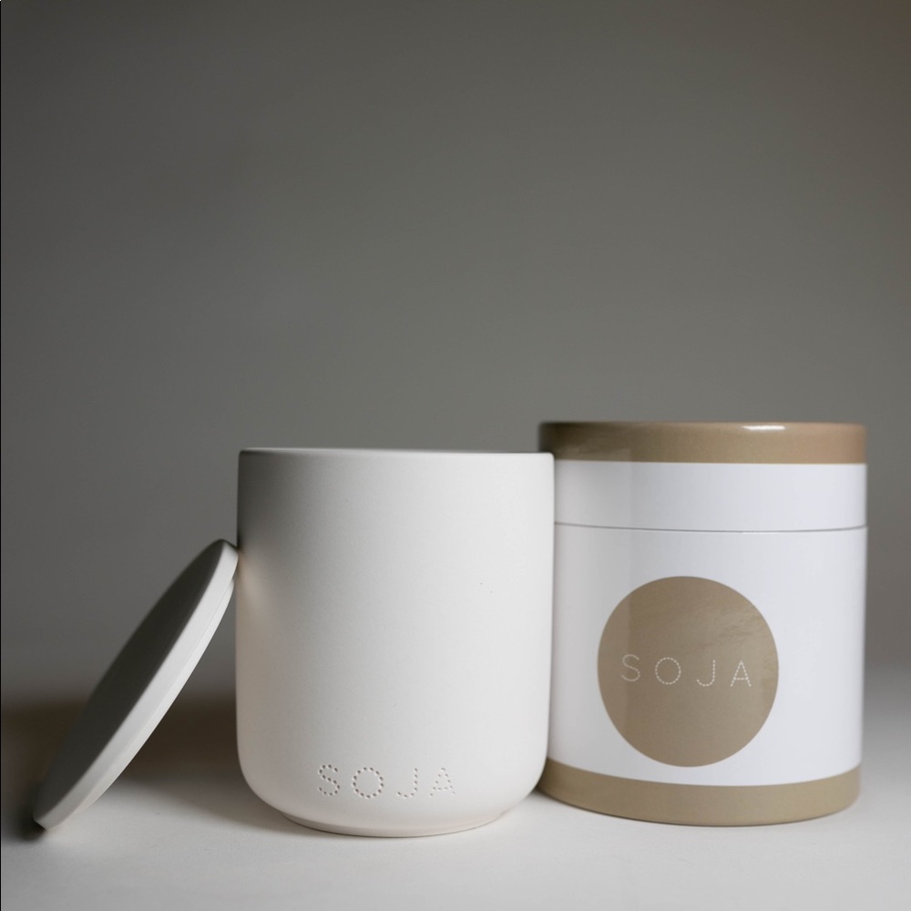 100% soy candle hand poured in USA